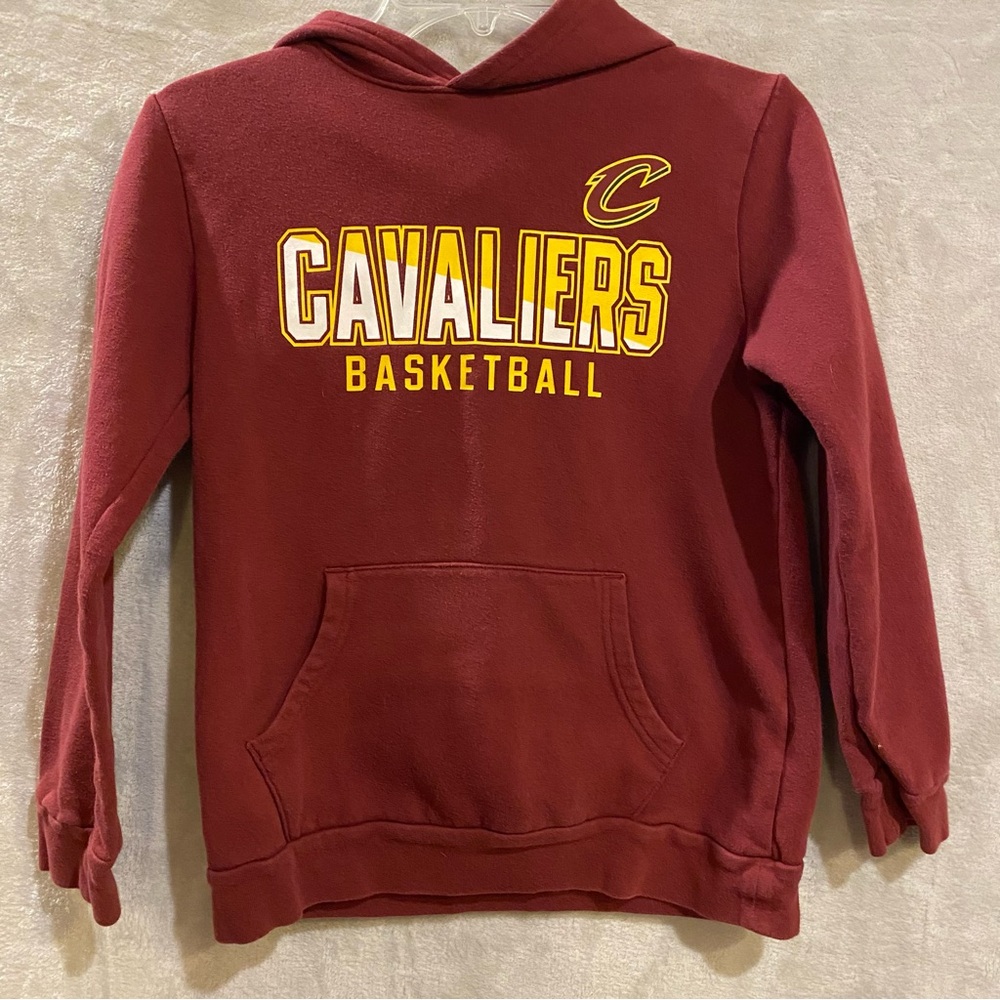 Cleveland Cavaliers Sweatshirt Boys L 10-12 Red Hoodie Outerstuff NBA Pullo